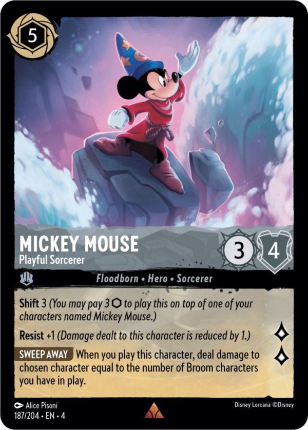 Mickey Mouse - Playful Sorcerer (187 204) (187 204) [Ursula s Return] Hot on Sale