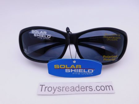 Small Solar Shield Polarized Fit Over In Black Cheap