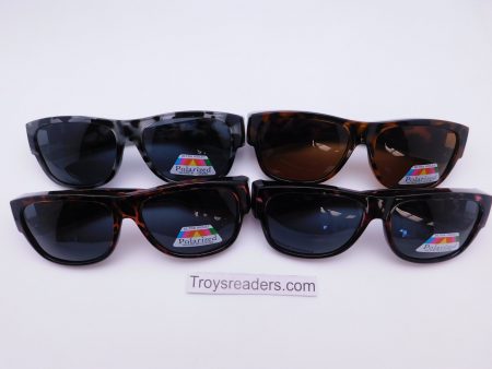 Tortoise Large Lens Polarized Fit Overs in Four Variants For Sale