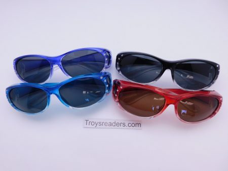 Polarized Bright Transparent Glitzy Polarized Fit Overs in Four Colors Fashion