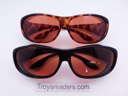 63mm Polarized Amber Lens Fit Over in Two Colors Cheap