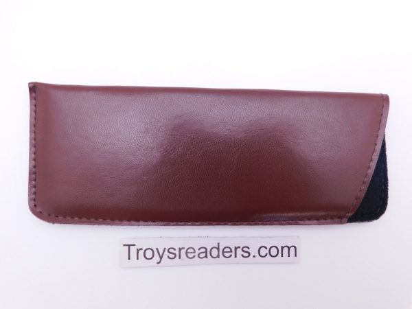 Padded Faux Leather Glasses Sleeve Pouch in Two Colors Fashion