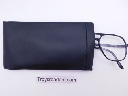 XL Black Faux Leather Squeeze Top Case For Discount