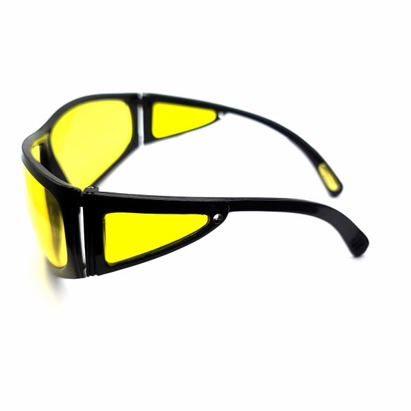 Gnarly Black Plastic Night Driving Glasses Fashion