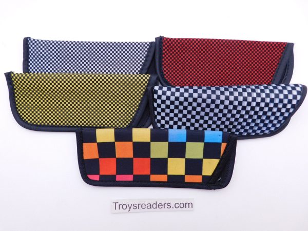 Checkerboard Glasses Sleeve Pouch in Five Designs Online now