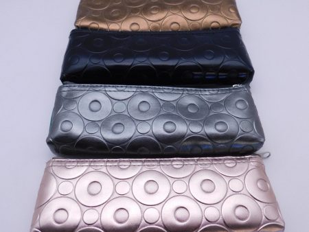 Metallic Zipper Soft Pouch in Four Colors Online