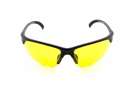 Bone Yard Half Frame Yellow Lens Bifocal Glasses For Shooting, Hunting, and Driving. For Discount