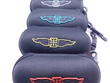 XL Nylon Zipper Hard Case Biker Logo in Five Colors on Sale