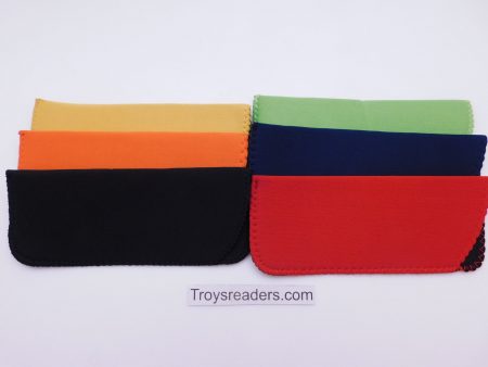 Black Neoprene Glasses Sleeve Pouch in Six Colors Online