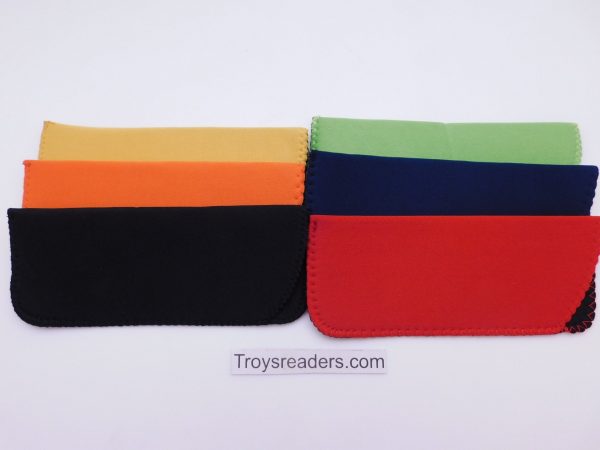 Black Neoprene Glasses Sleeve Pouch in Six Colors Online