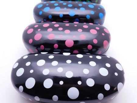 Large Polkadot Sunglasses Hard Clam Case in Four Colors For Cheap