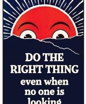 Do The Right Thing Even When No One Is Looking.  Ephemera Refrigerator Magnet Cheap