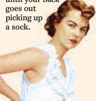 Age Is Just A Number Until Your Back Goes Out Picking Up A Sock. Ephemera Refrigerator Magnet on Sale