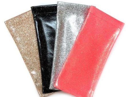 Small Squeeze Top Glitter Glasses Case In Four Colors Online Sale