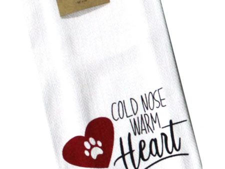 Cold Nose Warm Heart Dish Towel Sale