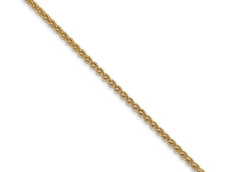 1.65mm 14k Yellow Gold Solid Wheat Chain Necklace Supply