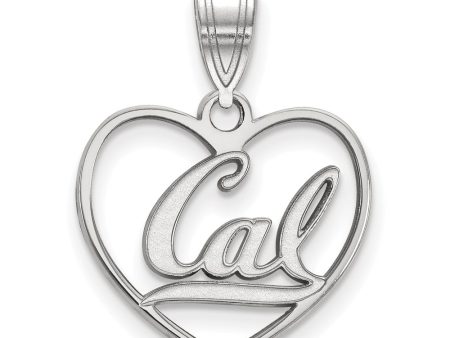 Sterling Silver California Berkeley  Cal  Heart Pendant Necklace Online now