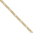 2.75mm, 14k Yellow Gold, Flat Figaro Chain Necklace For Discount