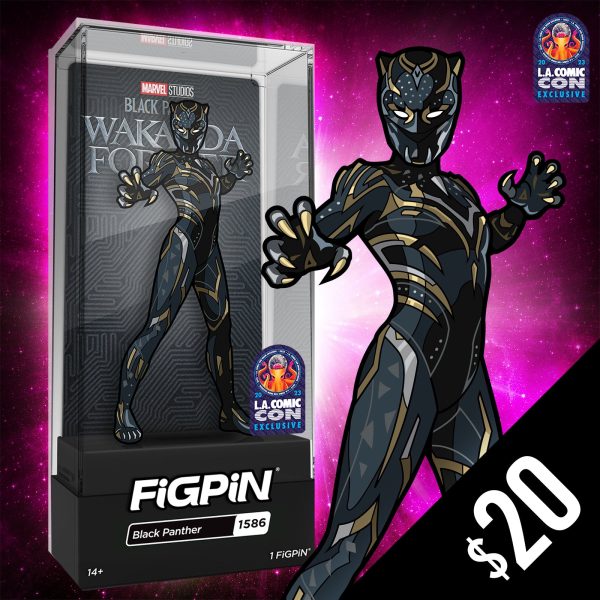 FiGPiN - Chalice Collectibles Exclusive (LACC 2023): BP Wakanda Forever: Black Panther #1586 (LE 500) on Sale