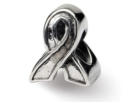 Sterling Silver Awareness Ribbon Bead Charm Discount