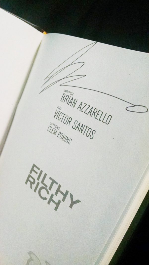 Filthy Rich HC, Signed by Brian Azzarello! Online Sale