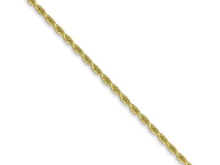 1.75mm 10k Yellow Gold Diamond Cut Solid Rope Chain Necklace Sale