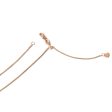 1mm 14k Rose Gold Adjustable Solid Wheat Chain Necklace Fashion