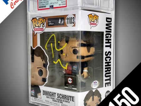 Funko Pop! The Office: Dwight Schrute- SIGNED by Rainn Wilson (PSA Certified) Fashion