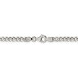 3.5mm Sterling Silver Solid Curb Chain Necklace Online Sale