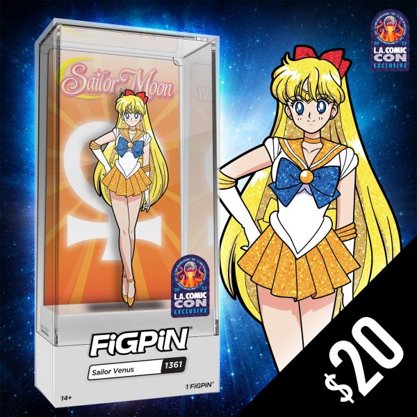 FiGPiN - Chalice Collectibles Exclusive (LACC 2023): Sailor Moon: Sailor Venus (Glitter) (LE 500) For Discount