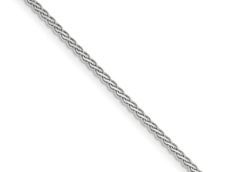 1.8mm, 14k White Gold, Flat Wheat Chain Necklace Online