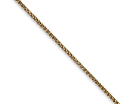 1.2mm 14k Yellow Gold Solid Wheat Chain Necklace Online