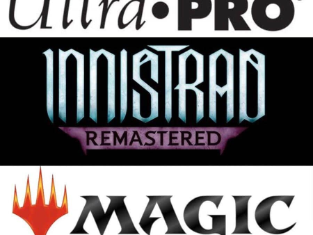 MTG Magic The Gathering Ultra Pro Playmat - Innistrad Remastered - Black Stitched Multi Mythic Online now