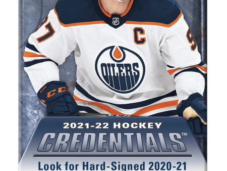 2021-22 Upper Deck Credentials Hockey Hobby Pack on Sale