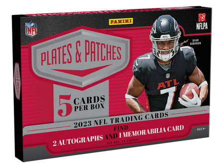 2023 Panini Plates & Patches Football Hobby Box For Discount