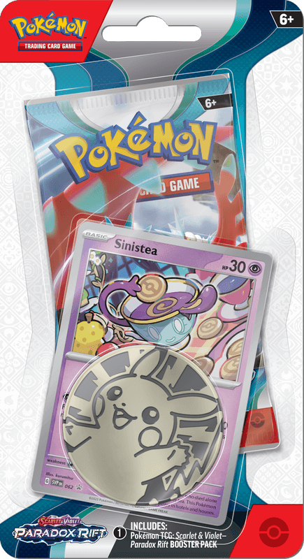 Pokemon Scarlet and Violet Paradox Rift Checklane Blister - Sinistea Online now