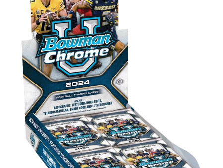 2024 Bowman University Chrome Football Hobby Box Supply