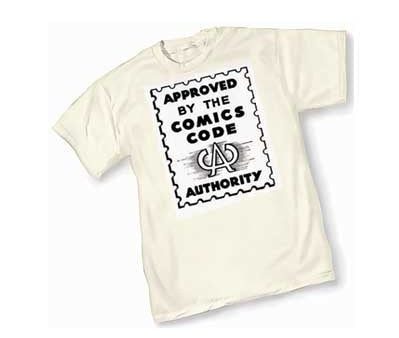 Comics Code Authority T-Shirt! (White) For Discount