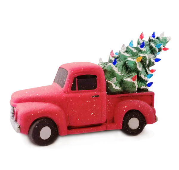 VINTAGE TRUCK W TREE For Discount