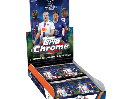 2022-23 Topps Chrome UEFA Women s Champions Soccer Hobby Box For Sale