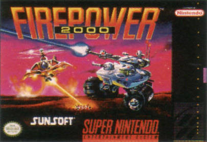 FIREPOWER 2000  - SNES (W BOX & MANUAL) Fashion